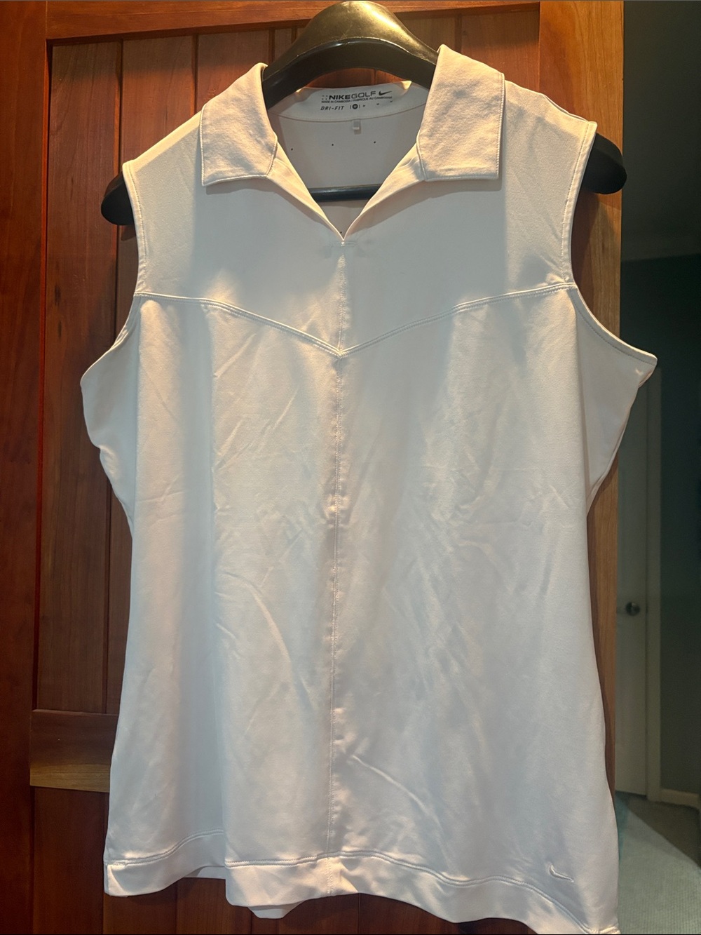 Nike Golf Women's White Sleeveless Polo Tank Top